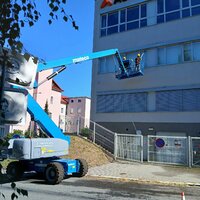 Speciální úklid ve výšce 25 metrů
